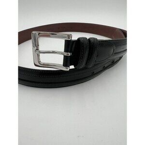 Daniel Cremieux Signature Collection Black Cowhide Belt Men Size 42 S85BX101